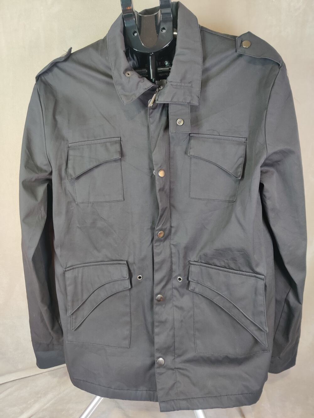 Vintage Reverie Uomo Jacket women's Size 3XL Bomber Military Style Black